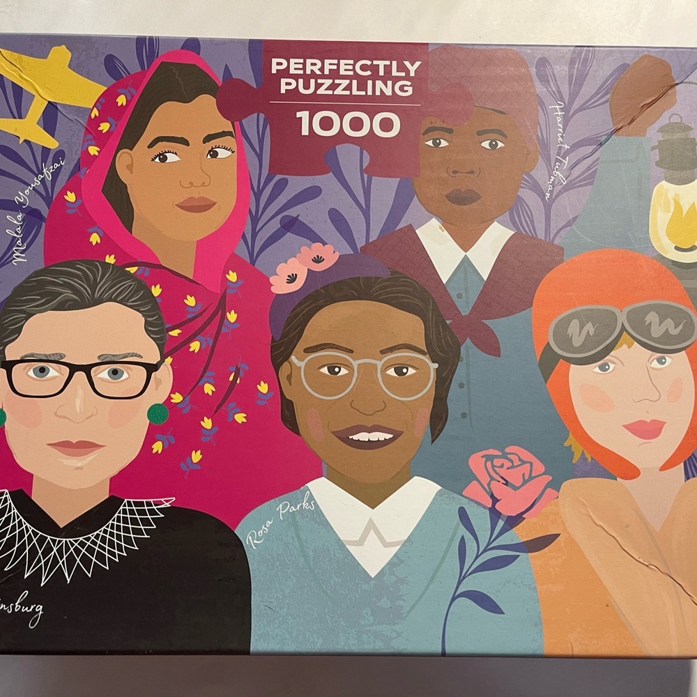Perfectly Puzzling INSPIRATIONAL WOMEN. 1000 pieces. NEW IN BOX. Rosa Parks,RBG